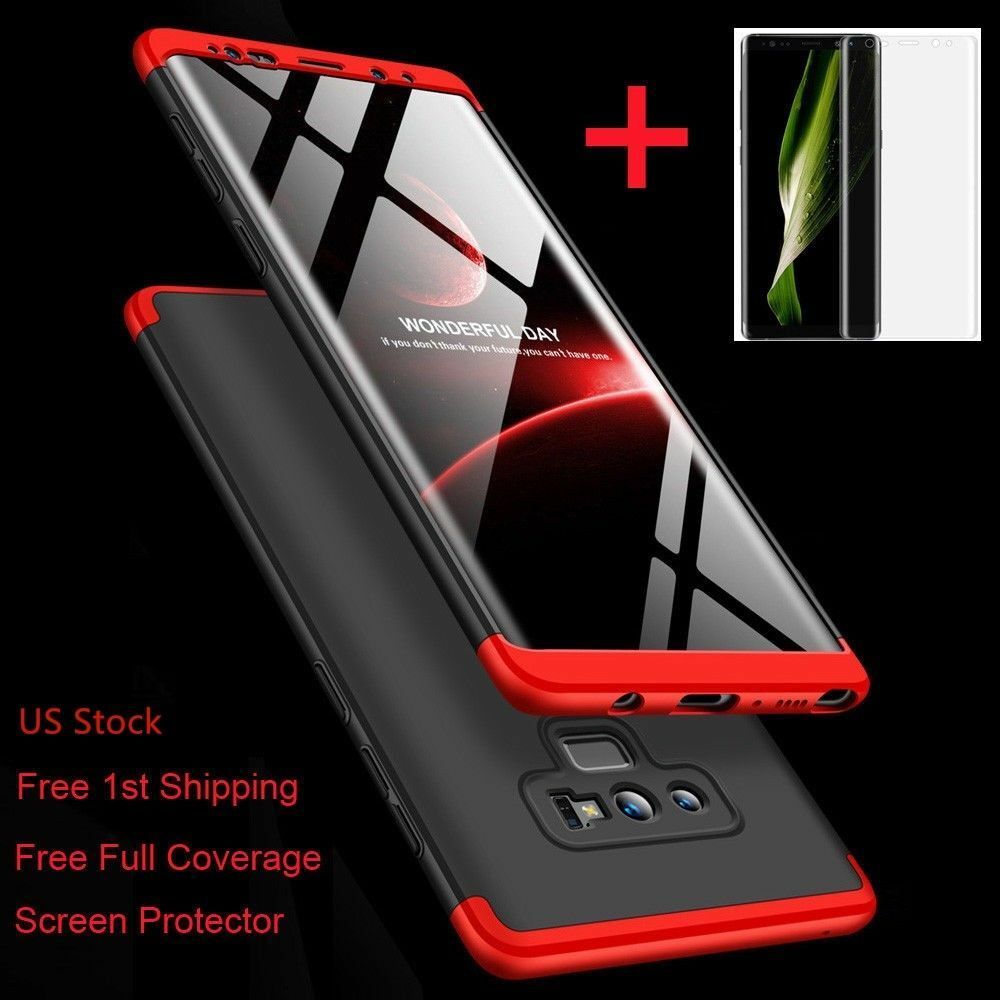 For Galaxy Note 10/9/8/S10/S9/S8/Plus/Shockproof 360° Case+Screen Protector