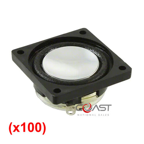 100X Multi Purpose Neodymium Magnet Square Frame Speaker 2W 8 Ohm 23x23x10.2 mm