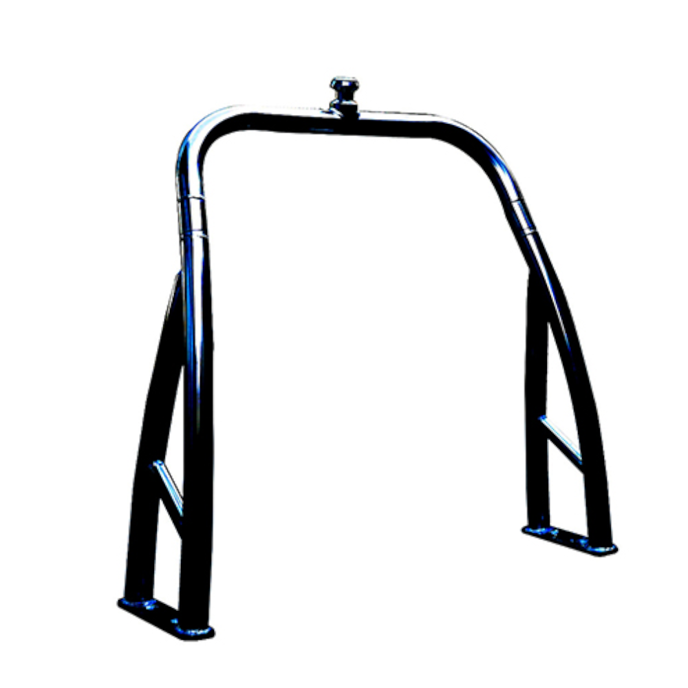 Ski Tow Bar for Pontoon Boats - Black Coated - 2.25