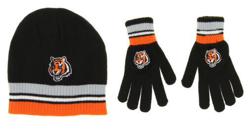 Outerstuff NFL Youth (8-20) Cincinnati Bengals Knit Glove Set, OSFM