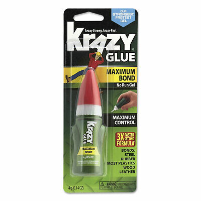 Maximum Bond Krazy Glue Clear Gel 4 g Tube KG49048MR