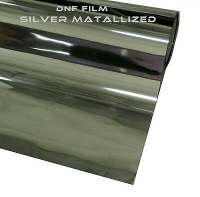 ONE WAY SILVER MIRROR REFLECTIVE 2PLY WINDOW TINT 15% 60