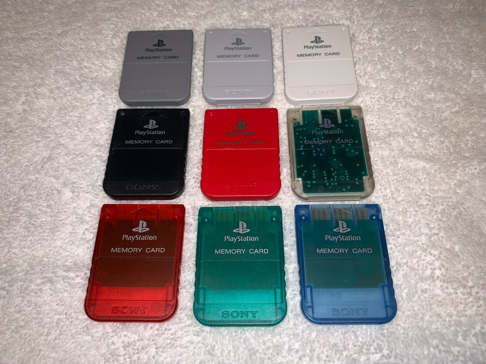 Sony PlayStation 1 PS1 Official SCPH-1020 OEM 15 Block Memory Card Clean!
