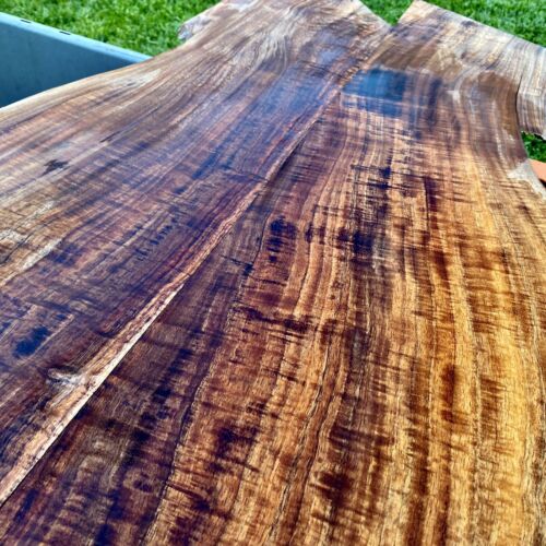 INSANELY RARE 5/16 x 10-20 x32 Flamed Hawaiian KOA 2 Pc Explorer top Curl Figure