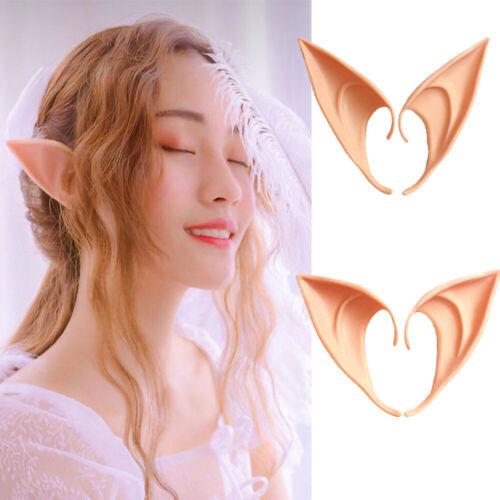 1Pairs Latex Elf Fairy Ears For Hobbit Cosplay Halloween Party Props Decoration