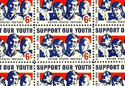 1968 - SUPPORT OUR YOUTH (ELKS CENTENARY)  #1342 Full Mint -MNH- Sheet of Stamps