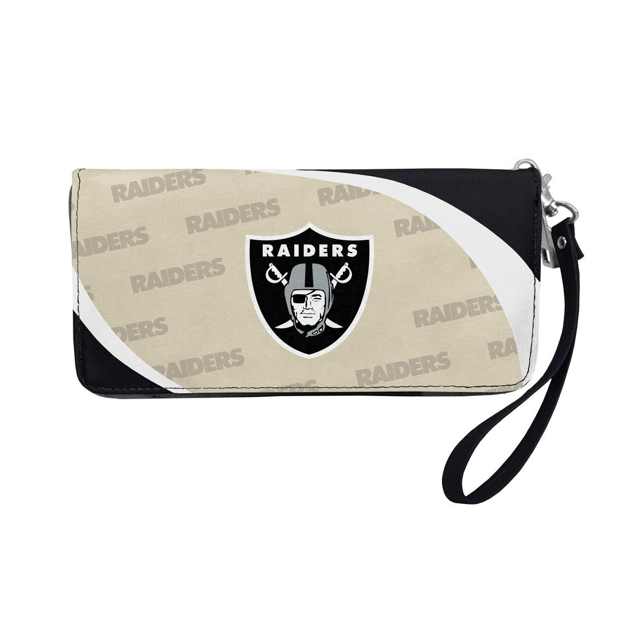 Oakland Las Vegas Raiders Ladies Women's Curved Zipped Wallet Organizer Shell