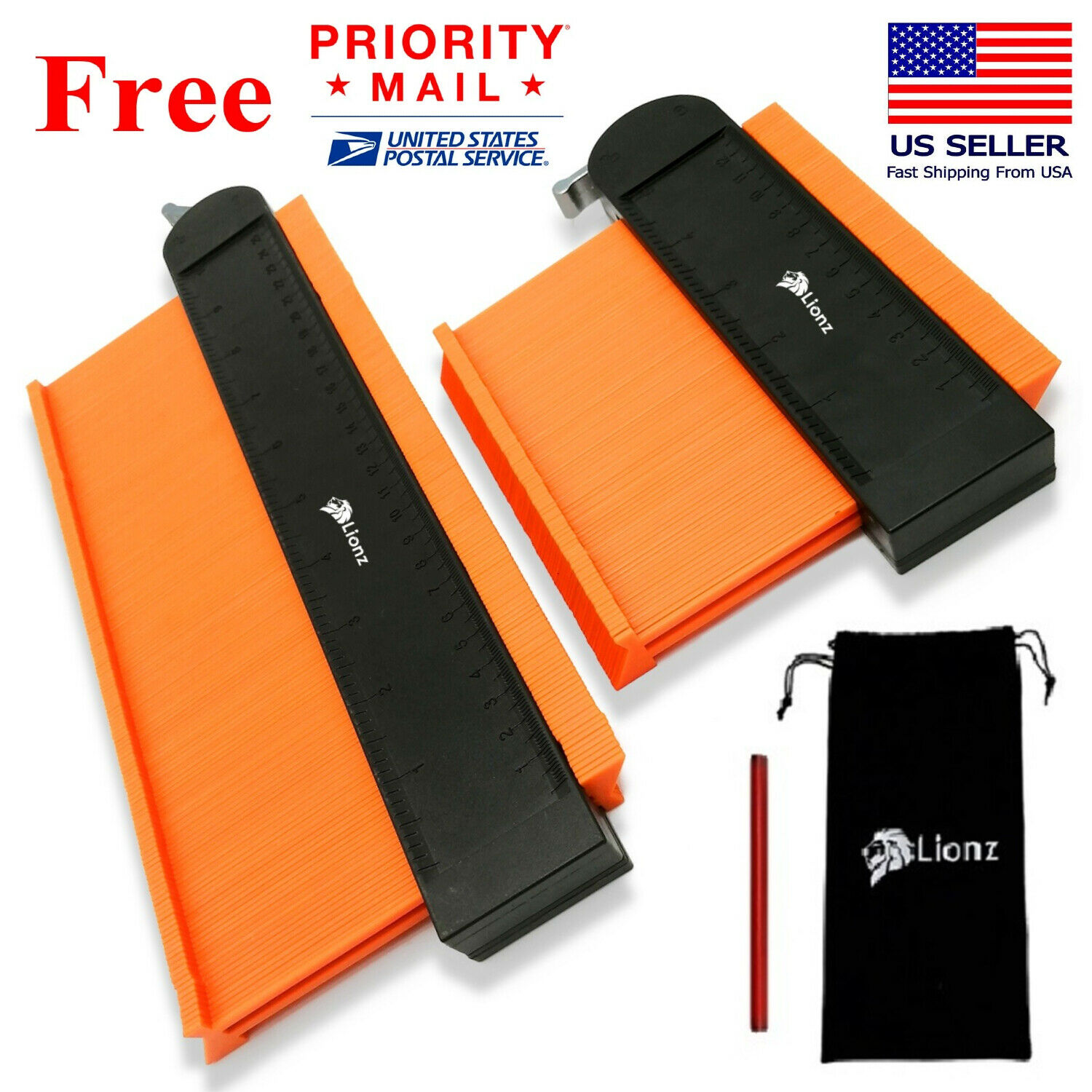 Lionz Contour Gauge Duplicators with lock! Wide 10