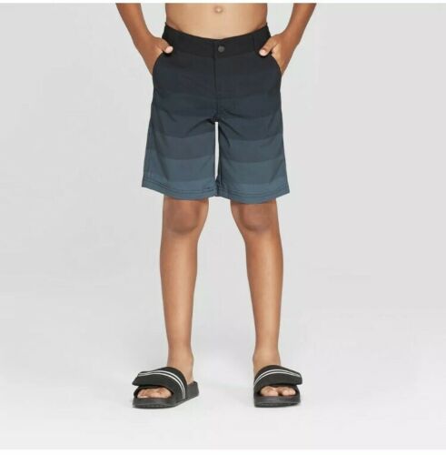 ART CLASS BOYS' SWIM TRUNKS STRIPED SZ M (8/10) UPF 50+ SUN PROTECTION SHORTS