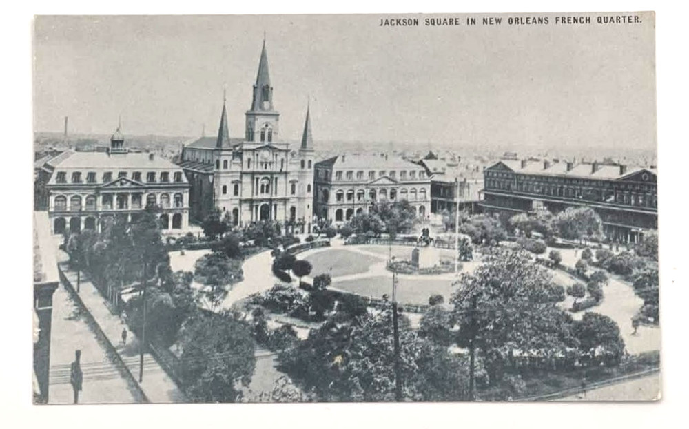 Jackson Square in New Orleans Louisiana French Quarter Postcard