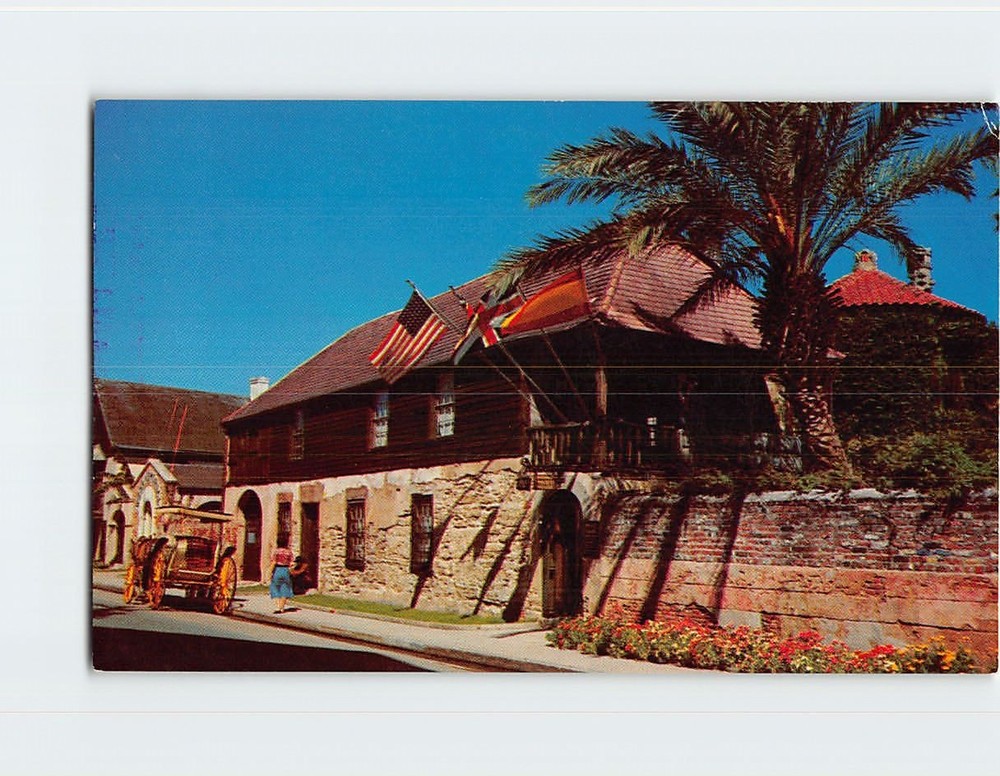Postcard Oldest House St. Augustine Florida USA