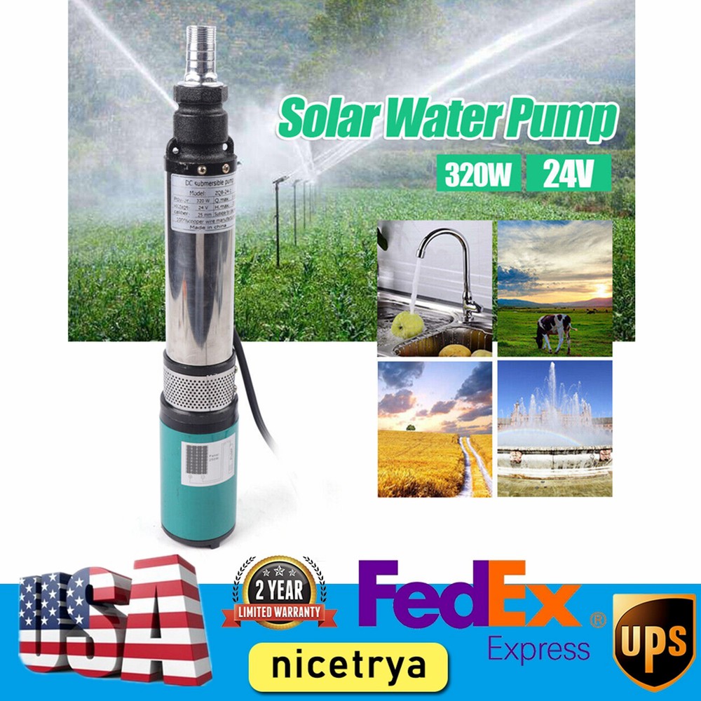 Solar Water Pump Solar Deep Well Pump Submersible Pump DC 24V