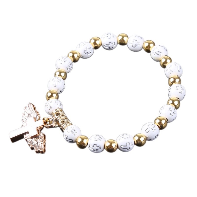 Fashion for Cross Rosary Beads Pendant Religious Jewelry Gi