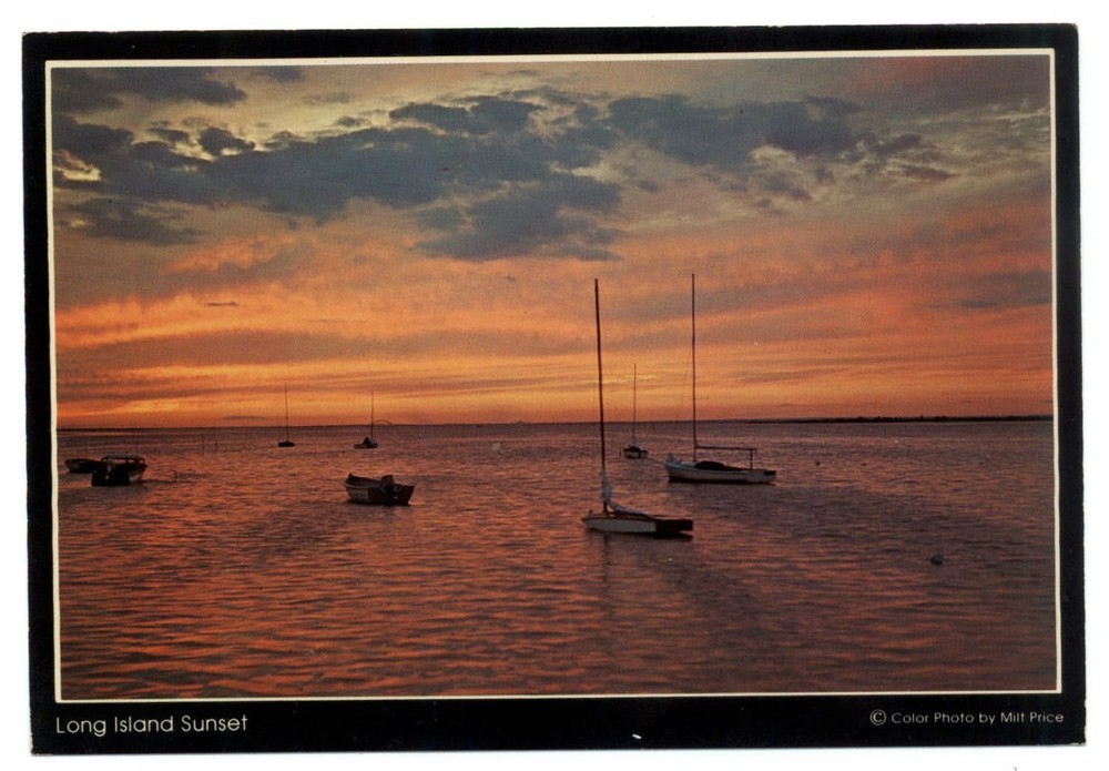 Long Island Sunset NY ~ Photo Art Prints for Framing ~ postcard Milt Price