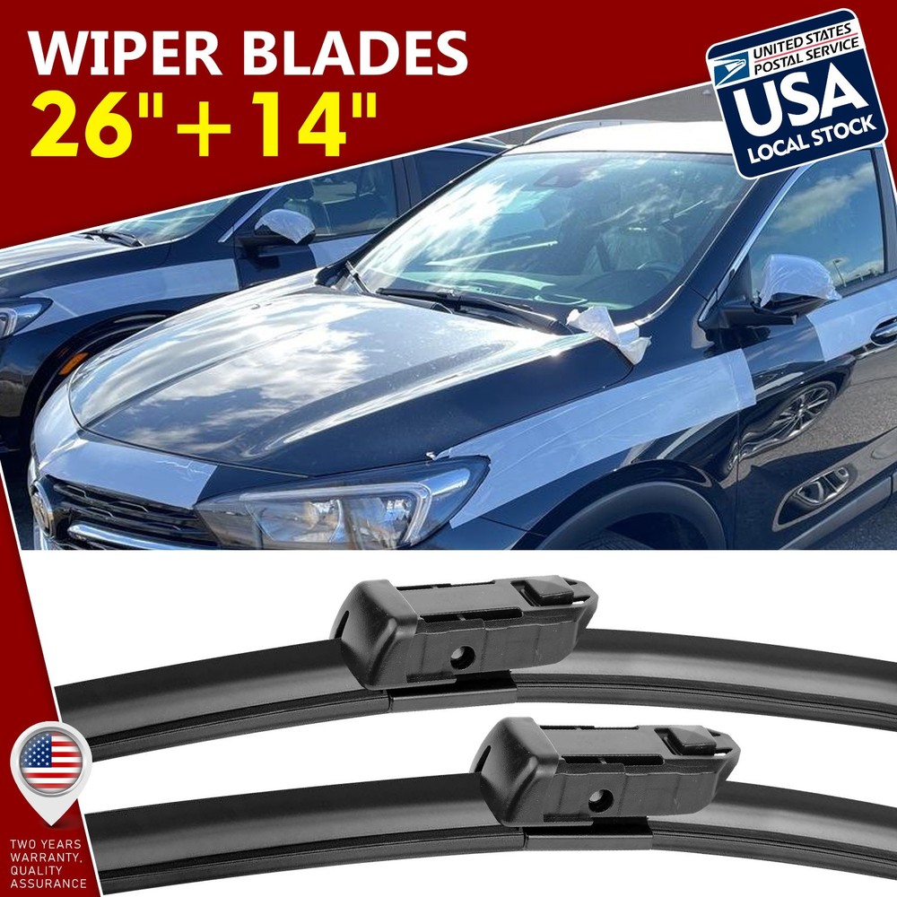 Waterproof/Durable 26''+14'' OEM Replace Windshield Wiper Blades All Season Set