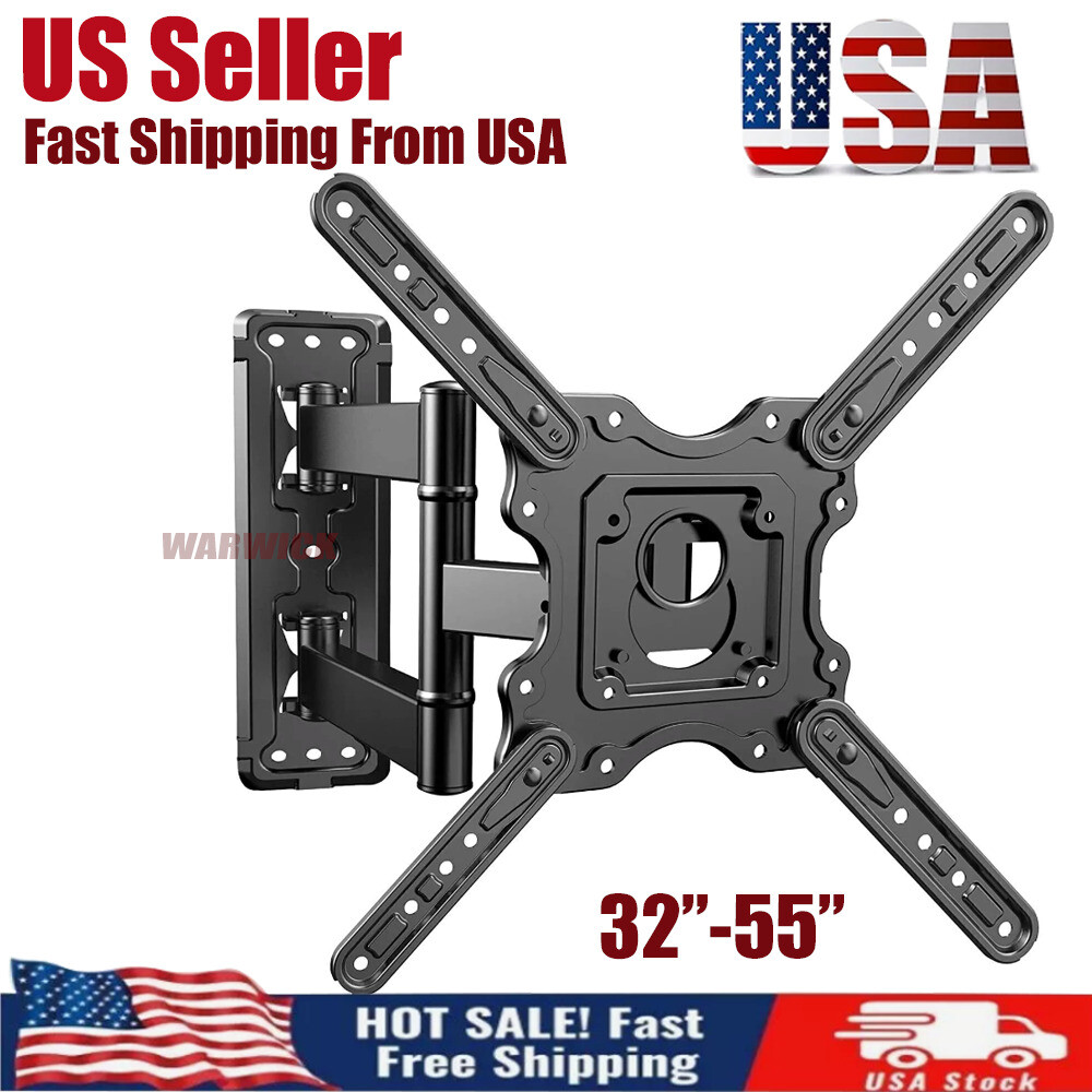 Full Motion Articulating TV Wall Mount Bracket for 32