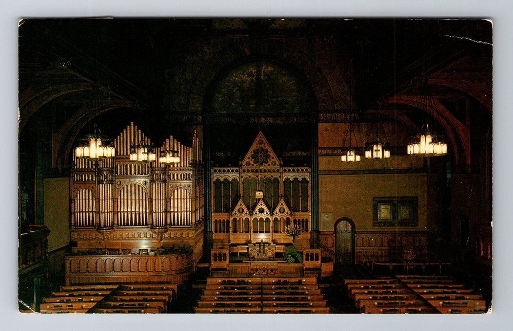 Cleveland OH-Ohio, Old Stone Church, First Presbyterian Society Vintage Postcard