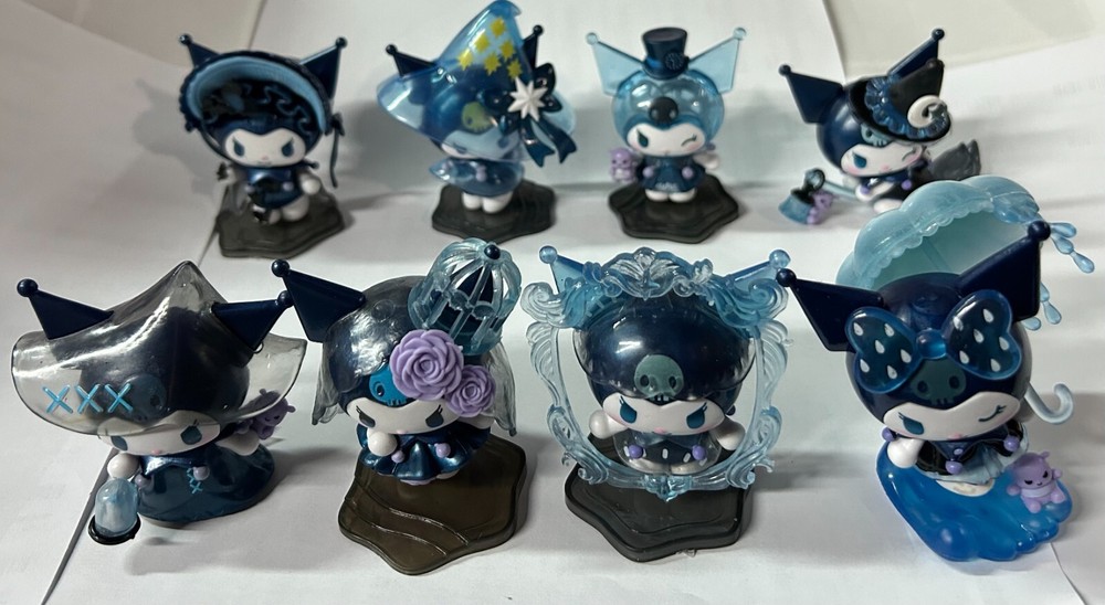 Generic Sanrio Character Kuromi PVC Figurine set of 8 NEW without Box