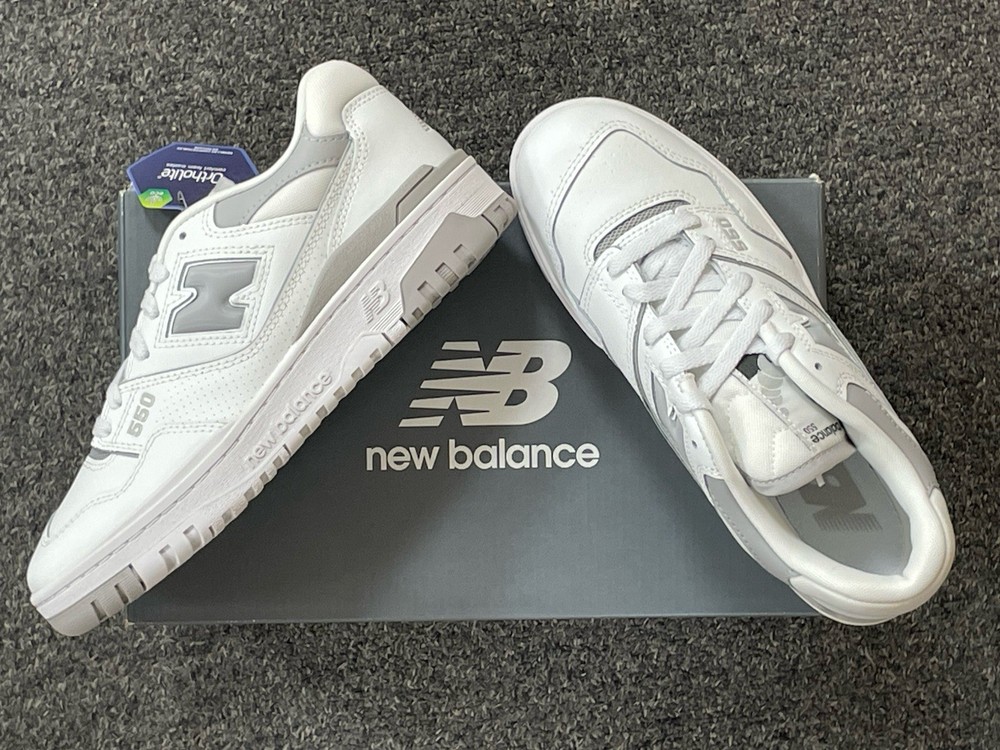 Brand New New Balance 550  White-Grey Women's US Size 8.5 BBW550BB