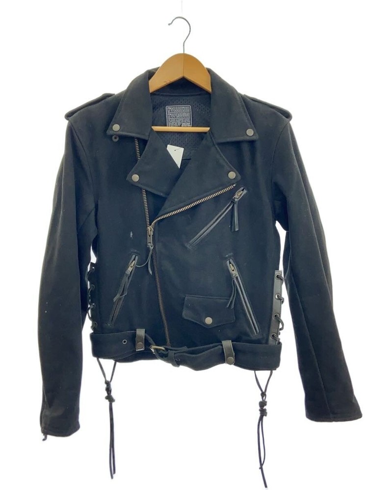 Kadoya Double Riders Jacket/M/Cowhide/Blk/Plain// 31901