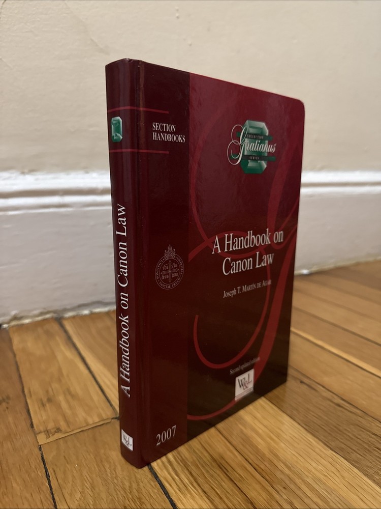 A Handbook on Canon Law Joseph Martin de Agar 2nd Updated Ed. 2007 HC Gratianus