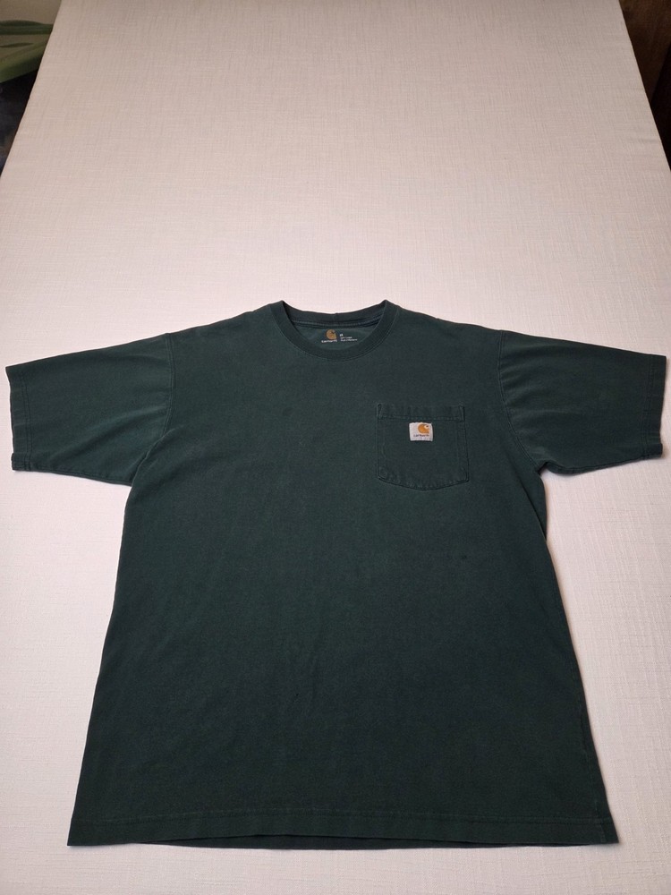 Carhartt K87 Workwear Pocket T-Shirt Size Medium Dark Green