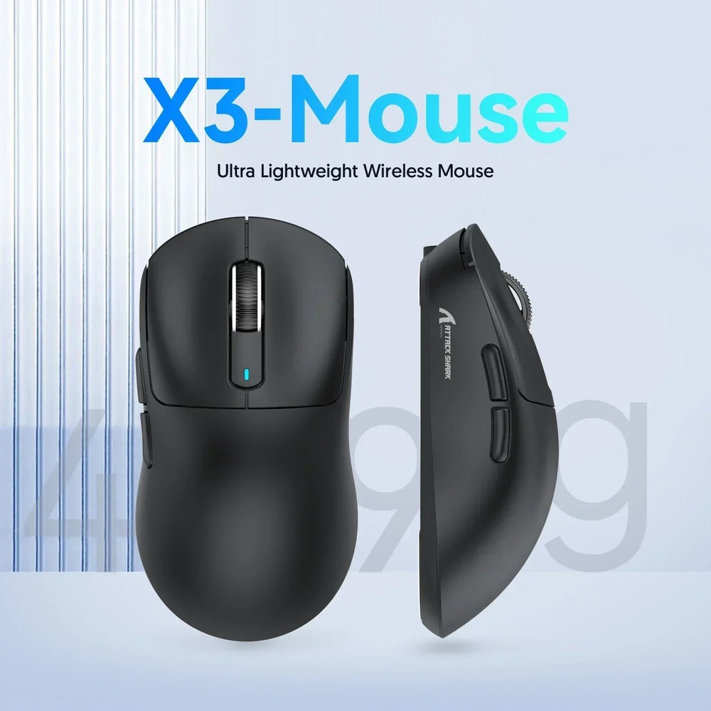 Tri-Mode Bluetooth Gaming Mouse 2.4G 650IPS Lightweight Macro Design