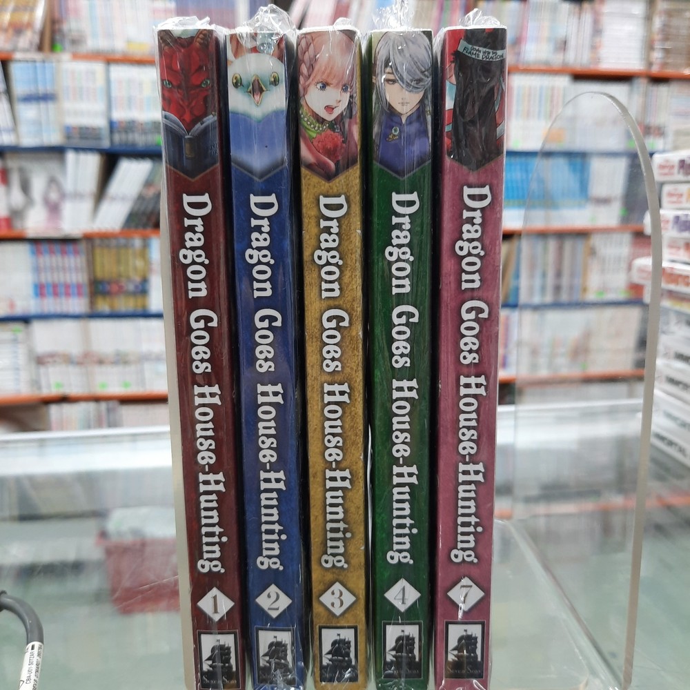 Dragon Goes House-Hunting Vol. 1, 2, 3, 4, 7 English Manga Variation Listing
