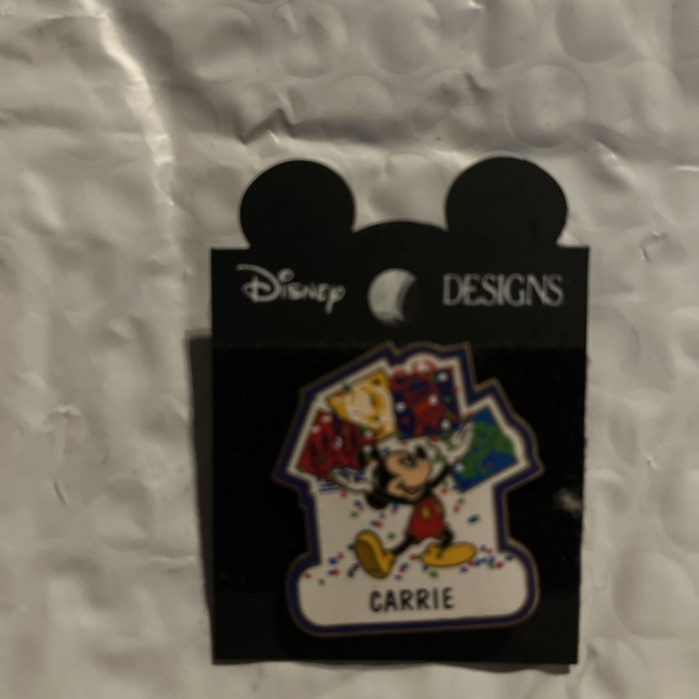 Customized Disney Name Pin CARRIE - Personalized Mickey Ears Style
