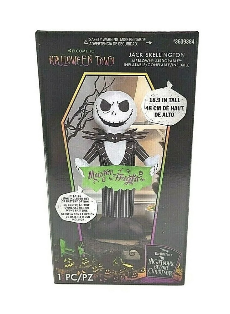 Disney Nightmare Before Christmas 18.9-Inch Jack Skellington Light-Up Tabletop Decor