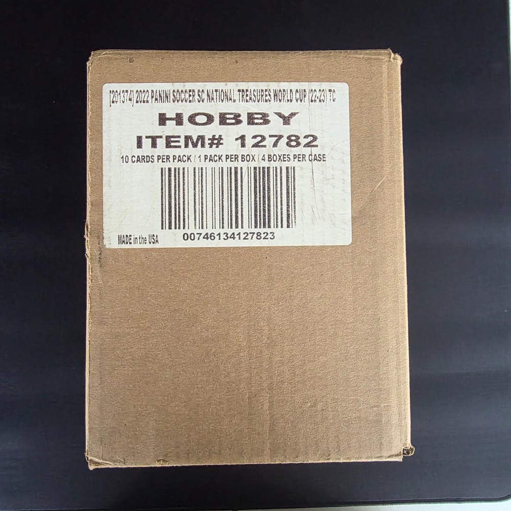 2022 Panini National Treasures World Cup Soccer Hobby 4-Box Sealed Case