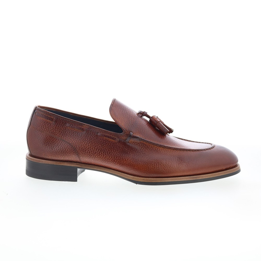 Di Bianco Napoli Mens Brown Leather Loafers & Slip Ons Casual Shoes