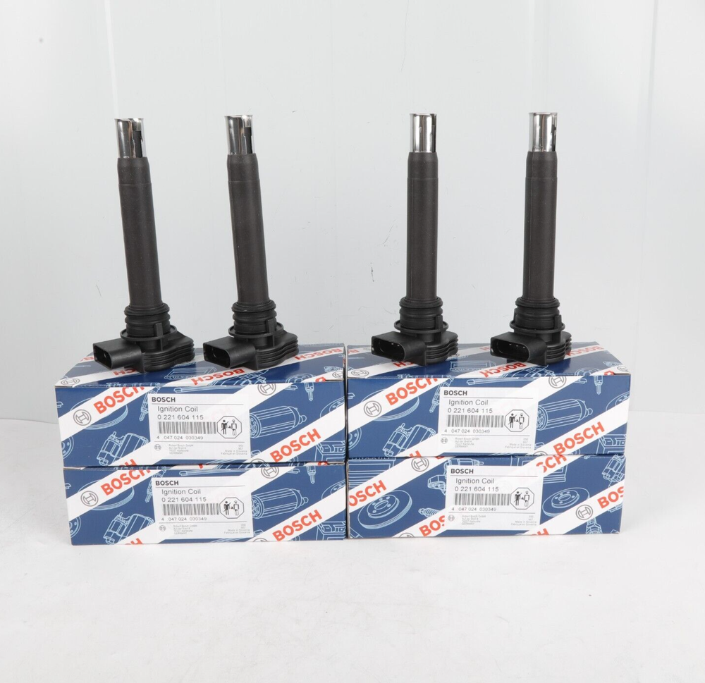 4PCS Ignition Coils 0221604115 Fit Audi A3 A4 A5 TT VW GTI 2.0L 06H905115B OEM Replacement