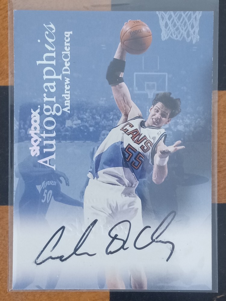 Andrew DeClercq 1999 Skybox Autographics *Excellent Condition*