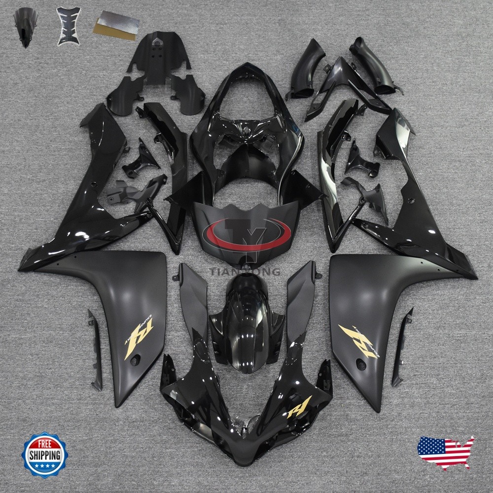 US Injection Fairing Kit Fit for Yamaha 2007-2008 YZF R1 Glossy Matte Black