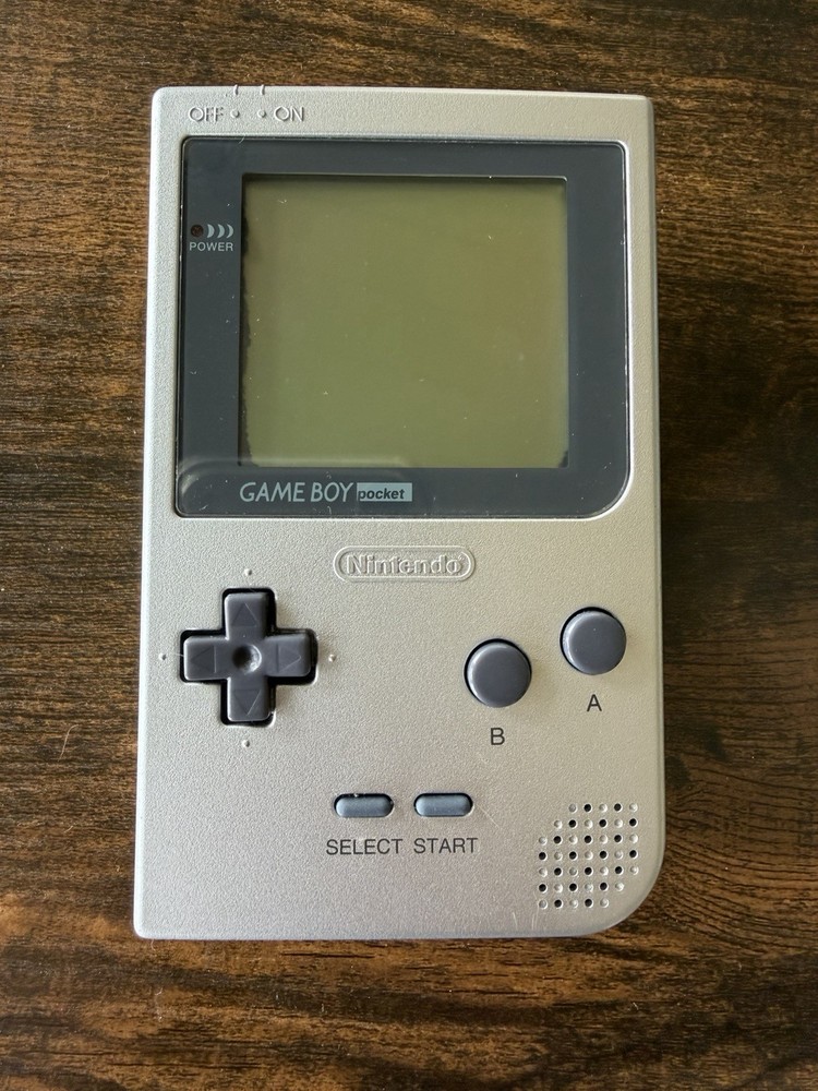 Nintendo Game Boy Pocket Silver Handheld System Console MGB-001
