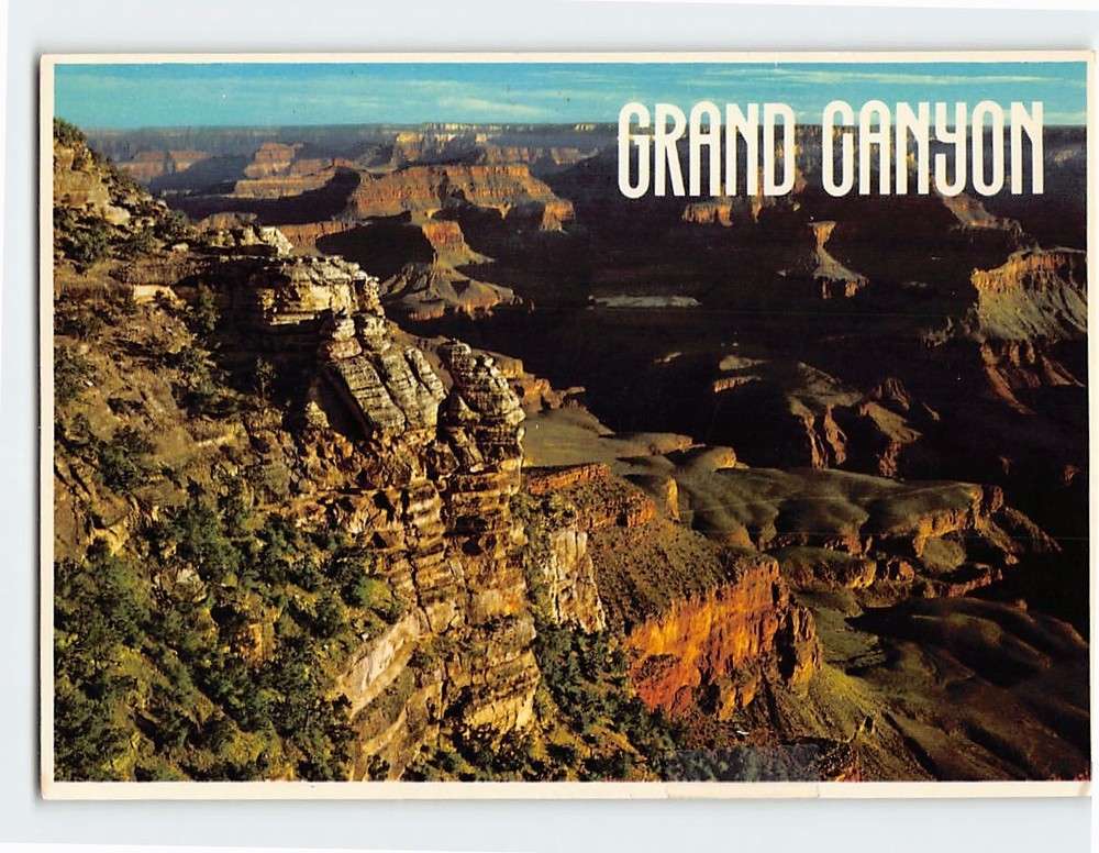 Postcard On the South Rim of the Grand Canyon Arizona USA