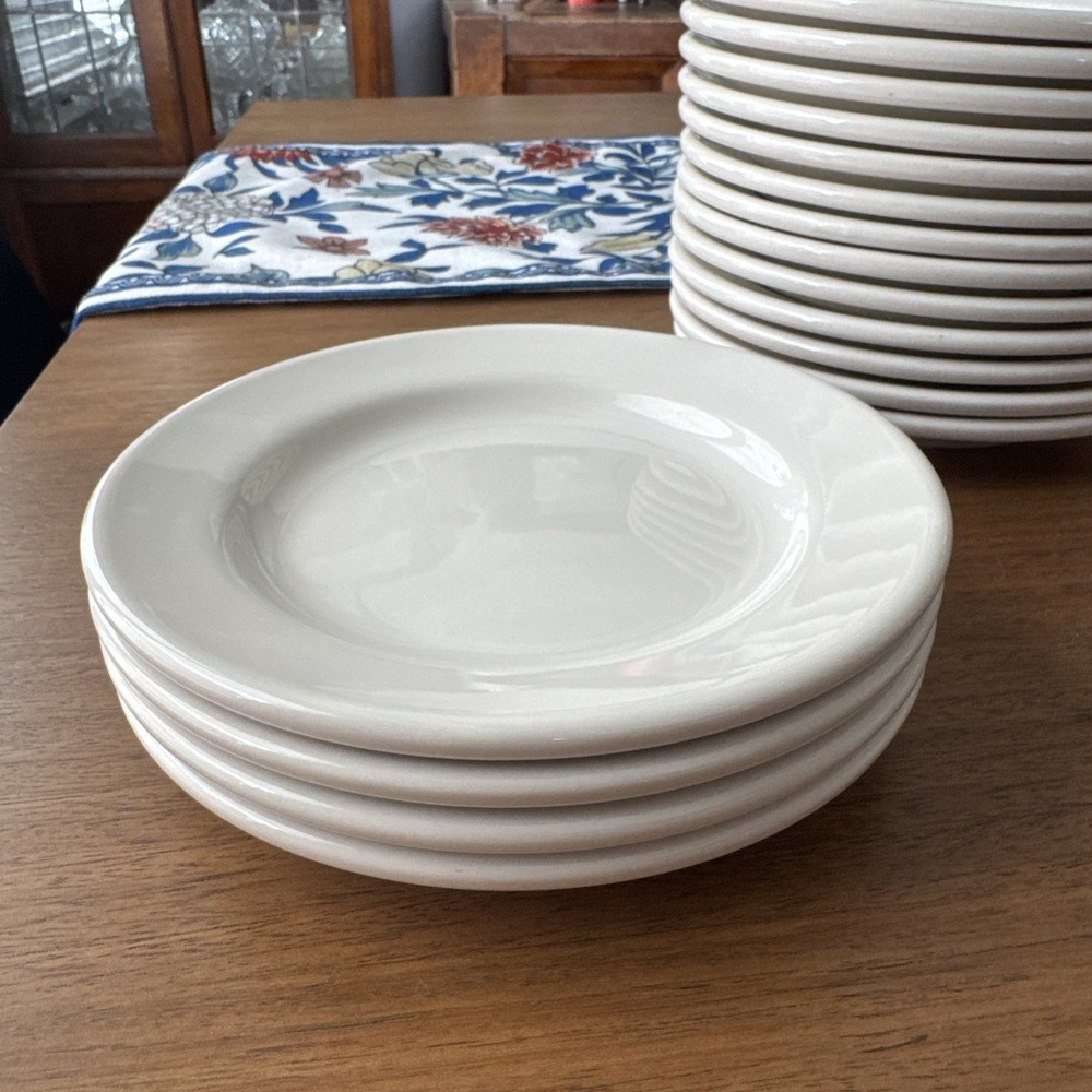 Set-4 Vintage Homer Laughlin HLC Off White Restaurant Diner Ware 6