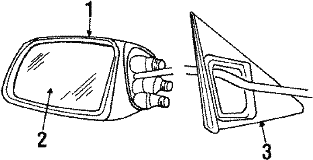Genuine GM Replacement Mirror Glass Part 10060208