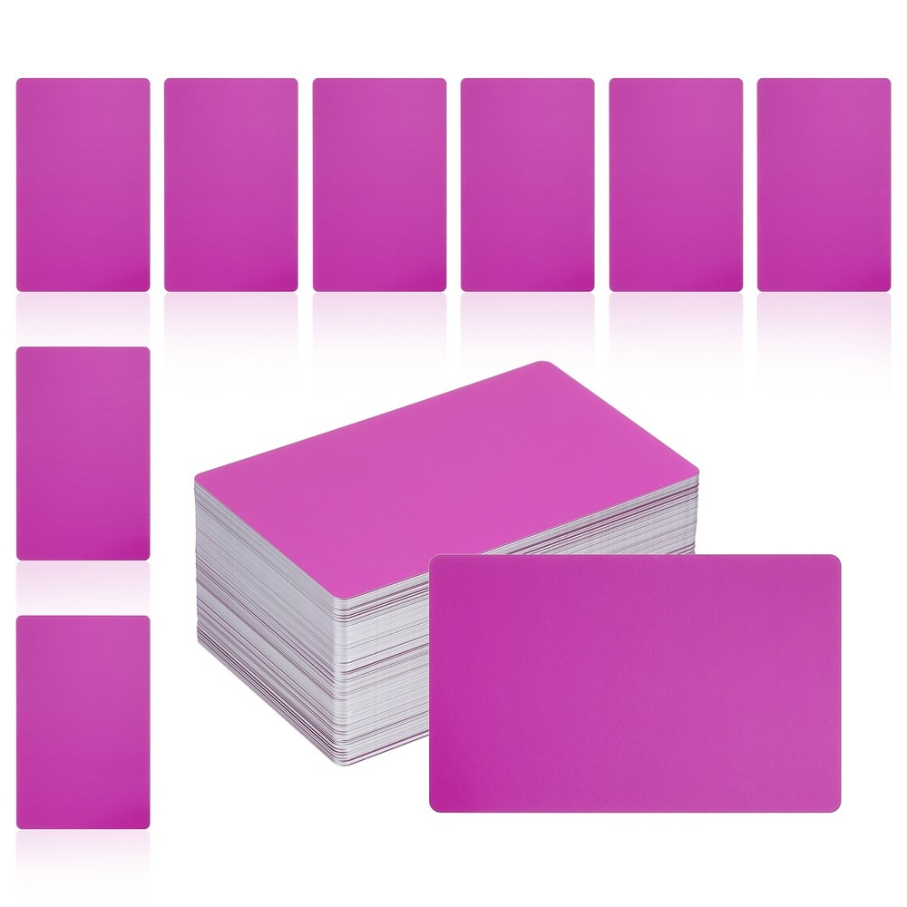 200Pcs Metal Business Card Blanks,1/64