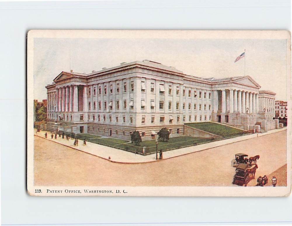 Postcard Patent Office Washington DC USA