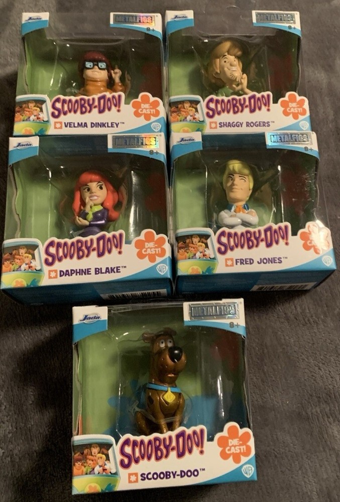 Scooby-Doo Metalfigs Set: Scooby, Shaggy, Fred, Daphne & Velma (Jada Toys) NEW!