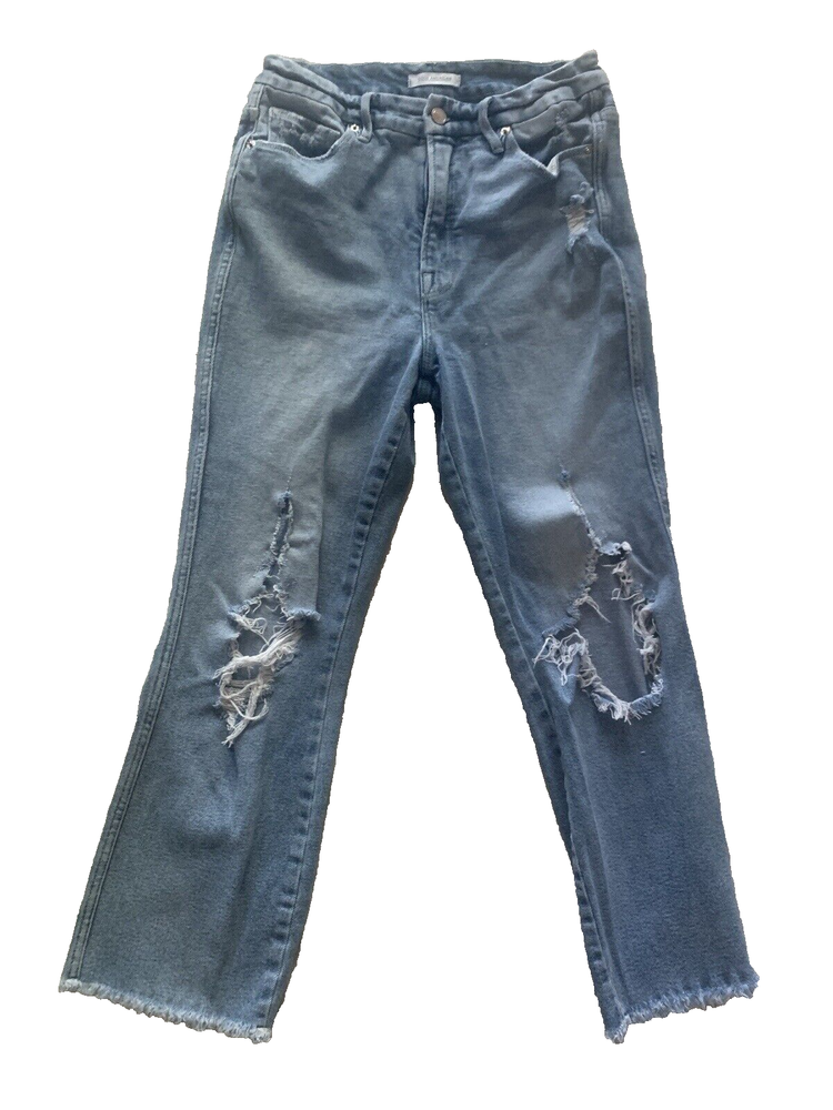 Good American Good Curves Jeans Womens Size 10/30 Distressed Destroyed Trousers