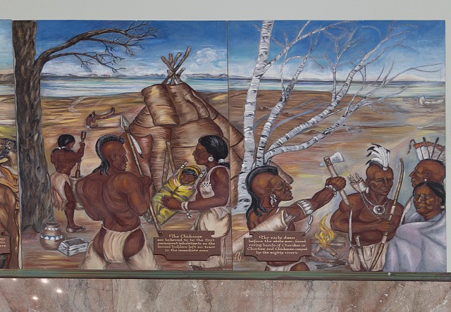 Paducah Kentucky Federal Building Courthouse Lobby Murals 2010s Native Scene