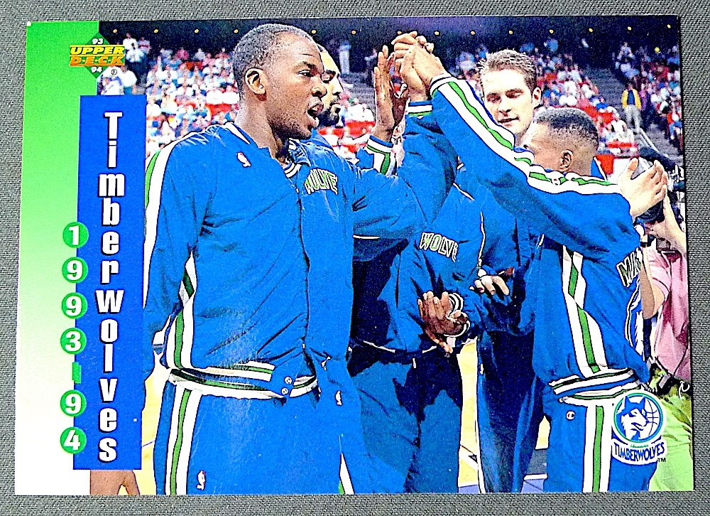 1993-94 Minnesota Timberwolves Schedule NBA Upper Deck Card #225