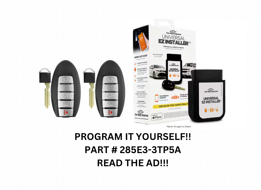 DIY BUNDLE PAIR  OF SMART KEY AND TOOL FOR  2013-2015 NISSAN ALTIMA S180144018