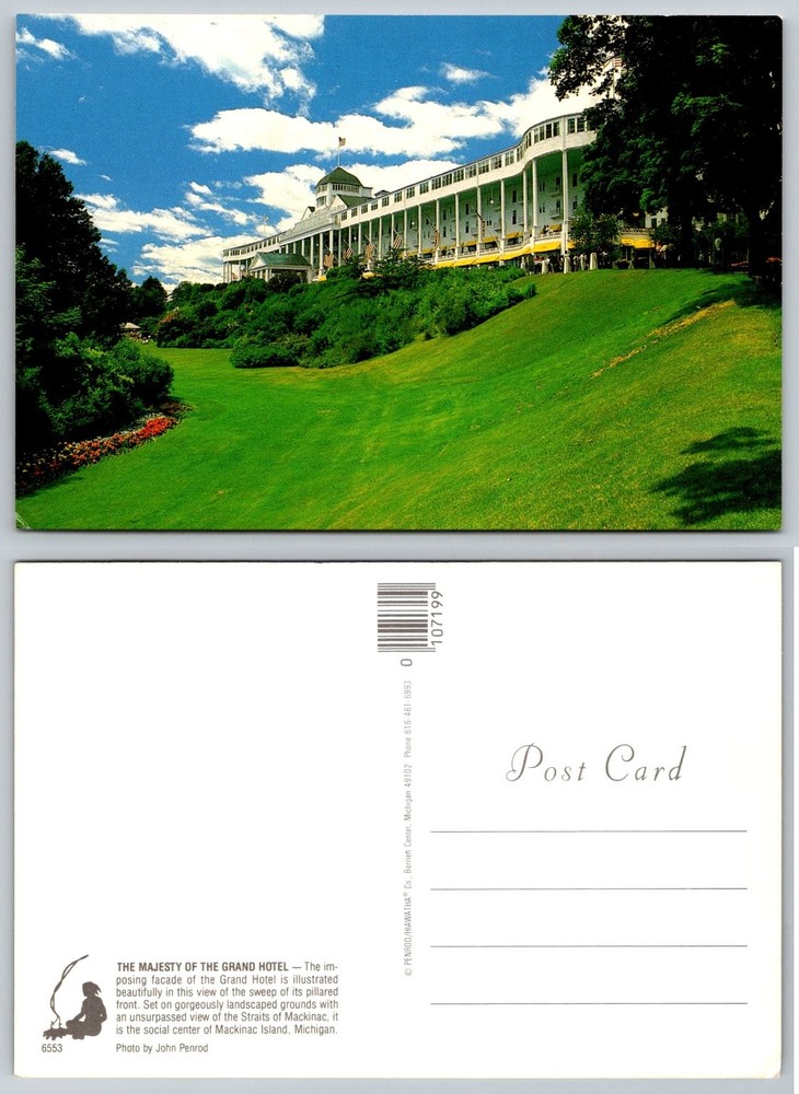 Grand Hotel Mackinac Island Michigan Penrod Chrome Postcard