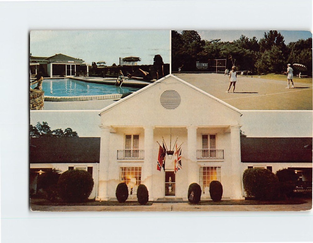 Postcard Bellemont Motor Hotel & Restaurant Natchez Mississippi USA