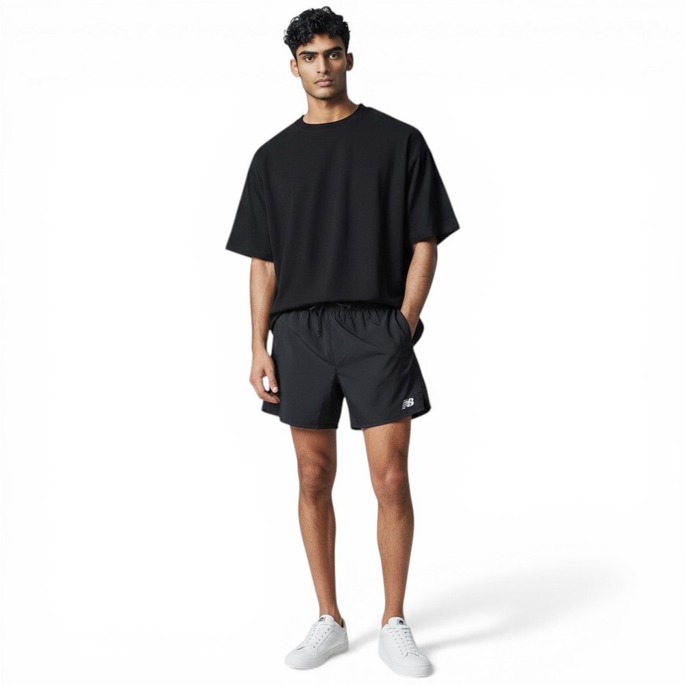 New Balance 2 in 1 Compression Training Shorts Men's Size 2XL Black Reflective