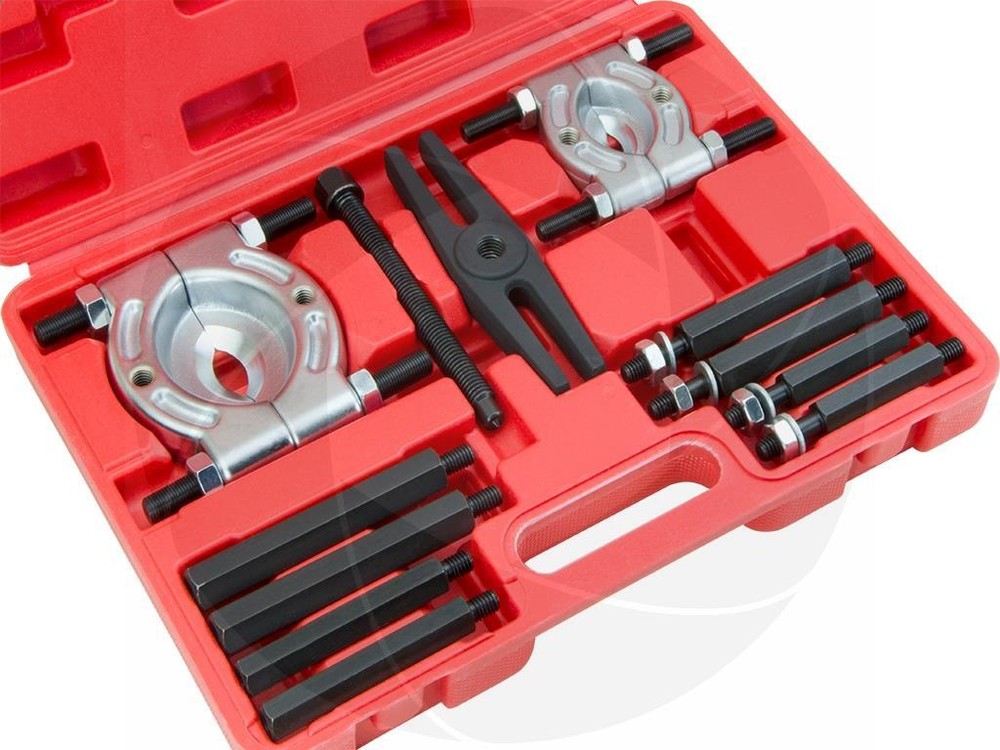 12pcs Bearing Separator Puller Splitters Set Remove 2-3inch Gear Pulley Bearings